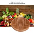 thumbnail image 4 of Bread Banneton Proofing Basket Oval Baskets for Bread Making Baking Fermentation [round-brown], 4 of 8