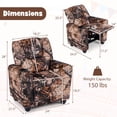 thumbnail image 3 of Costway Kids Recliner with Cup Holder with Adjustable Backrest & Footrest for Boys & Girls Camouflage, 3 of 10