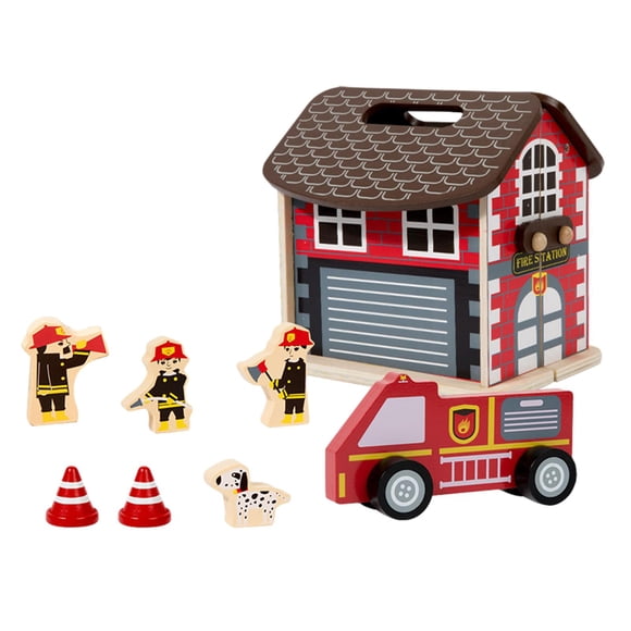 HILABEE Casse-Tête Miniature en Bois Maison Casse-Tête 3D Bâtiments en Bois Casse-Tête Maison de Poupée C