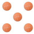 thumbnail image 2 of serony 4pcs Mute Door Rear Wall Crash Waterproof Anti-Collision Wall Crash Waterproof Pad Basketball Style 5cm orange 5Set, 2 of 6