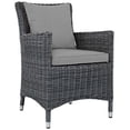 thumbnail image 4 of Modway Summon Ensemble de Salle à Manger d'Extérieur Sunbrella® 2 Pcs en Canvas Gray, 4 of 8