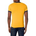 thumbnail image 3 of Ringer T-Shirt Xl Gold/Navy, 3 of 3