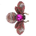 thumbnail image 3 of Broche Vintage, Forme d'Abeille Belle Attrayante Bijou de Broche pour Fêtes Rouge Rose, 3 of 8