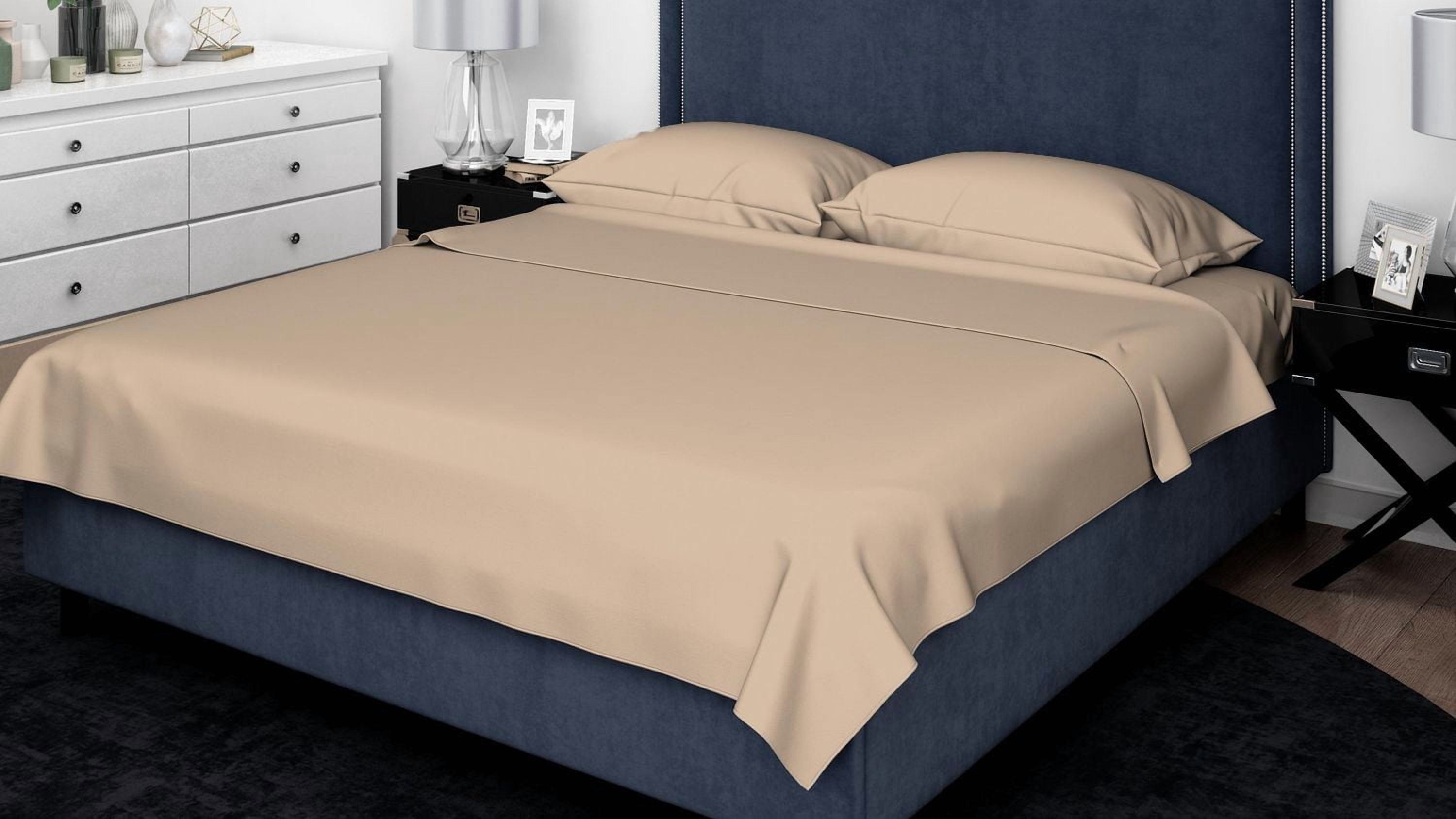 Ensembles de draps en coton peigné 500 fils Johnson Home