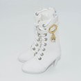 thumbnail image 4 of Langgg Chaussures à Talons Hauts Tenues Mode pour Poupée BJD 1/3 Poupée 60 cm Poupée BJD 24 Pouces Blanc, 4 of 9