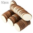 thumbnail image 1 of DIY Wood Circle Slice Unfinished Wooden  Disc Homemade Wood Craft Decoration Tool, 1 of 8