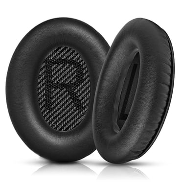 Replacement Ear Pads Fit for Boses Headphones, 2 Pcs Noise Isolation Memory Foam Ear Cushions Cover Compatible with QuietComfort 35 (Boses QC35), Quiet Comfort 35 II (Boses QC35 II) over-Ear Headphone