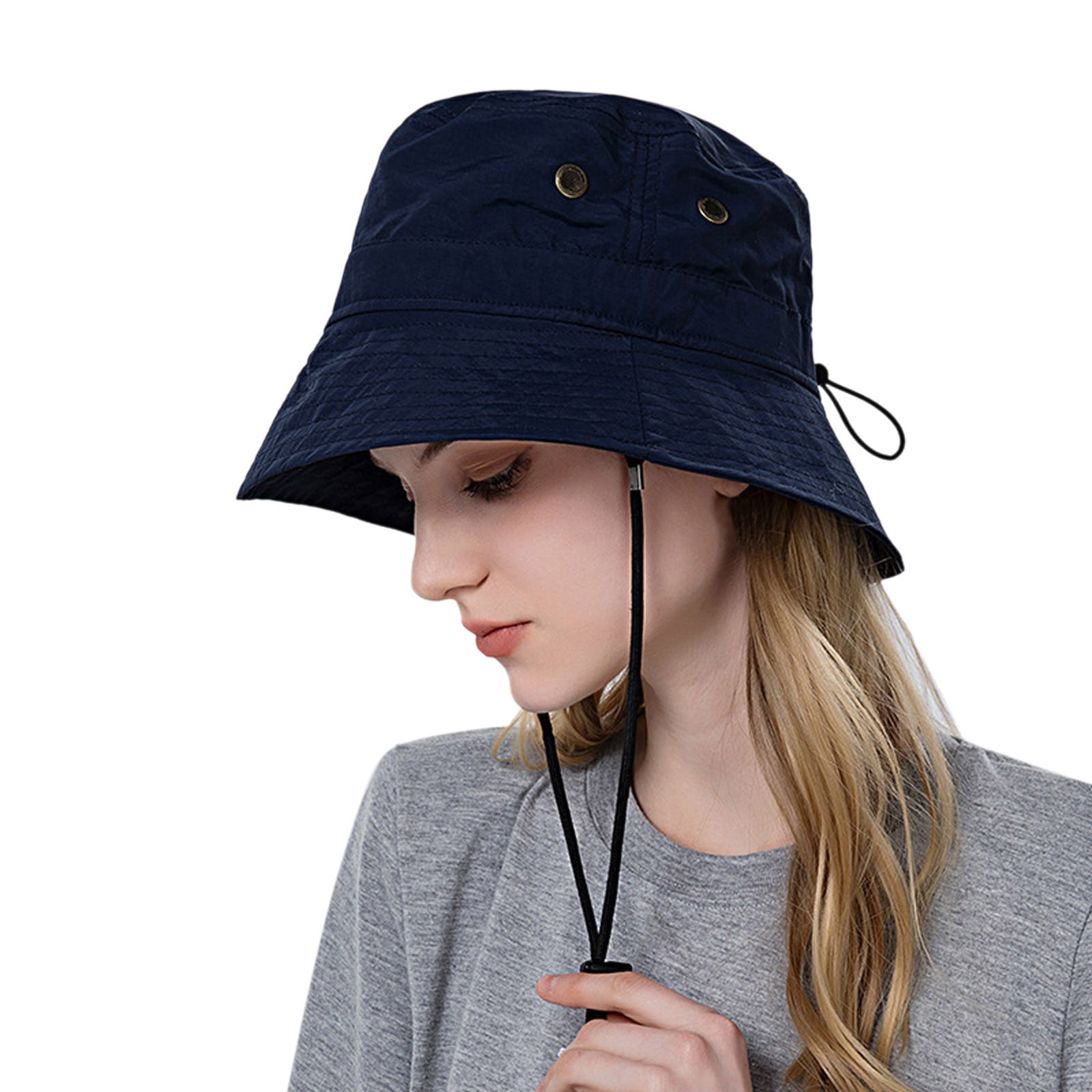 Women Sun Hat Wide Brim Protection Beach Hat Adjustable Bucket Hat Summer Hats