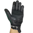 thumbnail image 3 of Gants de Moto Fast Mask Noirs avec Motif Cachemire Vert, 3 of 4
