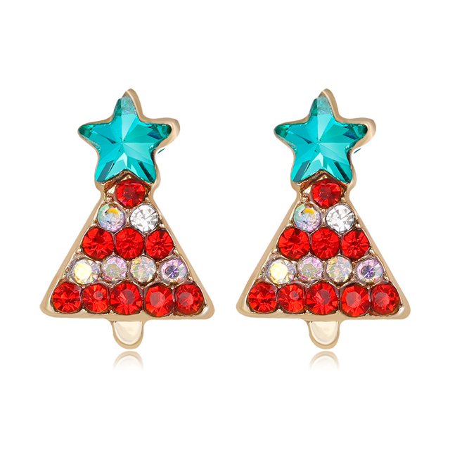 Héliisoer Boucles d'Oreilles en Métal de Style de Noël Décorer un
