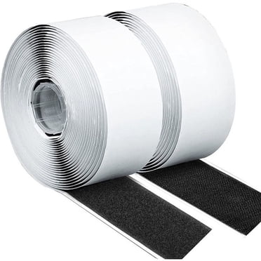 Heavy Duty Double-Sided Adhesive Velcro Tape 20mm x 8m (2 Rolls)