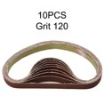 thumbnail image 1 of 10Pcs 15*452Mm Sanding Belt 60-600-Grit For M10 Sander Adapter Polishing Machine, 1 of 9