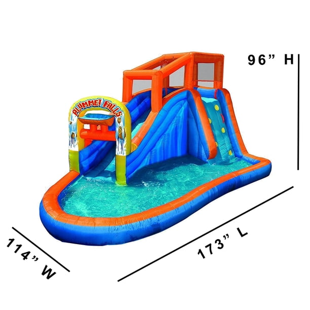 Toboggan Gonflable Pour Piscine – 185x90x94 Cm, Jeu Aquatique été, PVC Résistant
