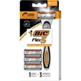 thumbnail image 1 of BIC Flex 5 Refillable Razors for Men, Long-Lasting 5 Blade Razors for a Smooth and Comfortable Shave, 1 Handle and 3 Cartridges, 4 Piece Shaving Kit, 4 Piece Shaving Kit, 1 of 5