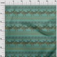 thumbnail image 2 of oneOone Georgette Viscose Fabric Floral & Peacock Block Printed Craft Fabric BTY 42 Inch Wide, 2 of 4