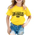 thumbnail image 1 of Camisole avec Soutien-Gorge, Mode Décontractée pour Enfants, Imprimé, Col Rond, Manches Courtes, T-Shirt Ample, 1 of 4