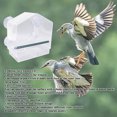 thumbnail image 4 of Window Bird House, Acrylic Rain Proof Round Corner Sturdy Clear Bird House Feeder Hollow Design With 4 Suction Cups For Kitchen, 4 of 8