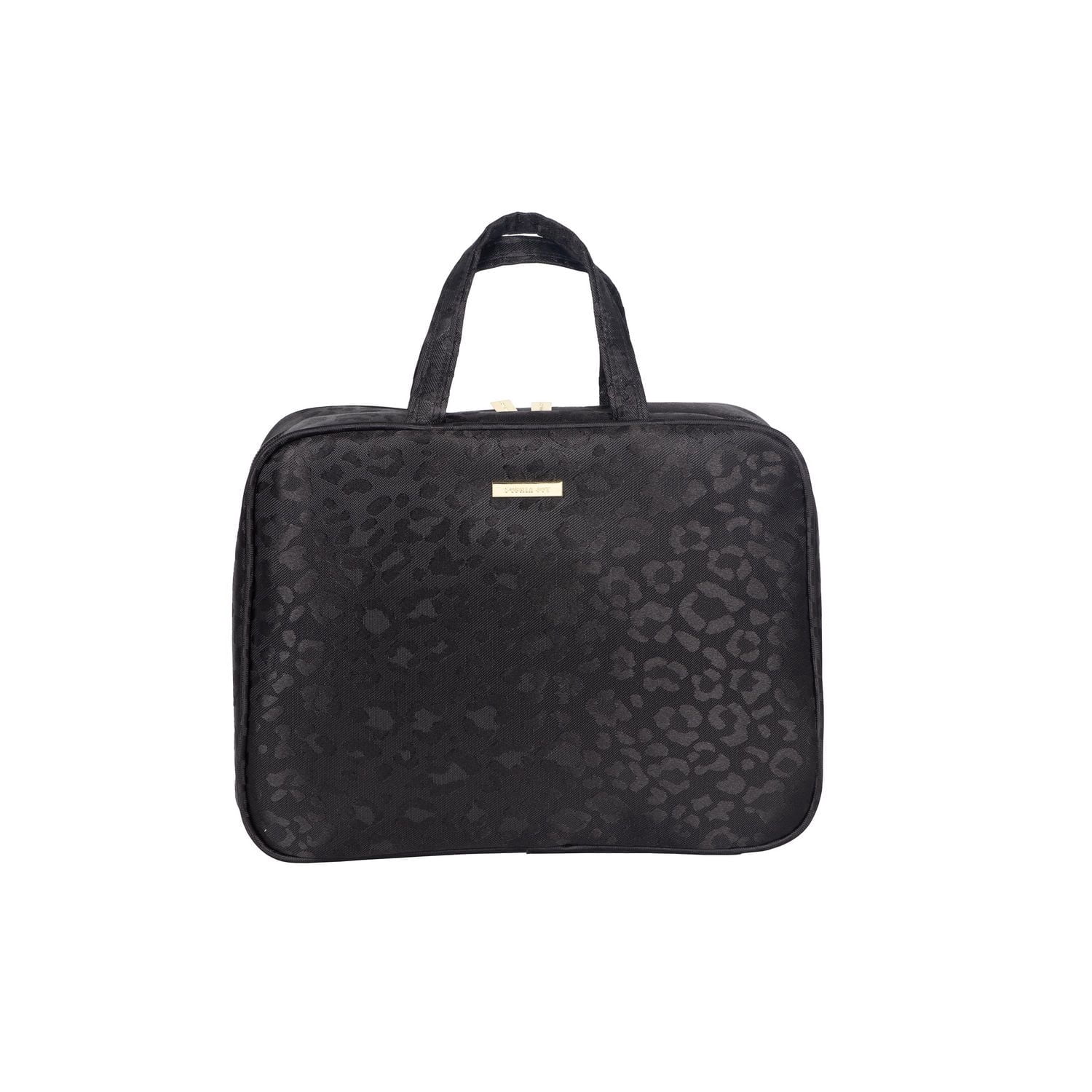 Sac de fin de semaine en jacquard guépard noir Conair