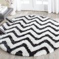thumbnail image 1 of Safavieh Barcelona Carmella Zigzag Stripes Shag Area Rug, 1 of 7