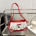 thumbnail image 4 of Casual Bow Shoulder Bag Underarm Bag Bowknot Large Capacity Armpit Bag R7V6, 4 of 8