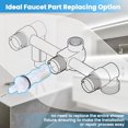 thumbnail image 5 of Shower Diverter Assembly, Compatible with Delta Faucet RP17730 Diverter Cartridge Replacement, for Use for 3 Handle Tub and Shower Faucets, Bathtub Diverter Repair Kit, with an Oval End, 5 of 5
