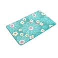 thumbnail image 1 of Rbaofujie Kitchen Rugs Bathroom Floor Mat Microfiber Inkjet Printing Bathroom Absorbent Foot Mat Bedroom Door Mat Non Slip Mat Flocked Carpet Chrysanthemum Pattern Door Mat, 1 of 6