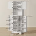 thumbnail image 3 of HOMCOM 71.5" Tall Pantry Cabinet, Kitchen Cupboard with Spice Racks, White, 3 of 10
