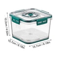 thumbnail image 2 of Binwennn Small Glass Container with Dorm Food Storage Fresh Produce Vegetable Fruit Storage Containers With Recording Fridge Storage Container Container And Fridge Organizers, 2 of 7