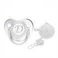 thumbnail image 1 of XZNGL Baby Pacifier 26 Letter Name Initial Clip Silicone Infant Nipple Bling Newborn Pacifier, 1 of 9