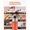 thumbnail image 2 of KFFKFF Oscillating Tool Multitool, 2.2Amps 22,000 OPM Electric Oscillating Multi Tool Kit Corded with 2.8° Oscillating Angle, 7PCS Saw Accessories, 2 of 9
