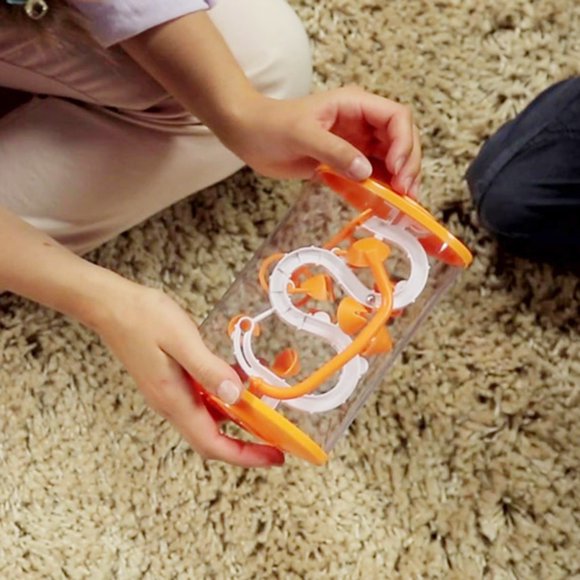 WLOELOEW Orange 3D Memory Sequential Maze Puzzle Toy Gifts For Kids Adults