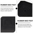 thumbnail image 4 of LEEYNEER 4Pcs Anti-skid Shockproof Bed Foot Pads Rubber Furniture Feet Riser Fridge Mats (Black), 4 of 6