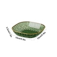 thumbnail image 3 of Luxury Gold-Rimmed Square Plastic Dinner Plates for Snacks, Fruit, and Candy - Food Safe, Stackable, Dishwasher Safe, 3 of 6