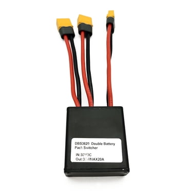 Dual Battery Connector, 36V 20A E-Bike Dual Battery Discharge Converter,  Double Battery Pack Switch Balancer