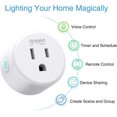 thumbnail image 3 of Smart Plug,WiFi Plug Smart Outlet Works with Alexa, Echo,Google Home, Plug with Timer Function,App Remotely Control ,No Hub Required( 4 Pack), 3 of 5