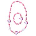 thumbnail image 1 of Ensemble de 2 Pcs/ensemble Bracelet Décoratif pour Enfants Collier Ensemble Perles en Bois Unicorn Kit de Bracelet, 1 of 5