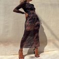 thumbnail image 3 of Long Sleeve Tie-Dye Print Long Dress for Women‘s Fall, 3 of 8