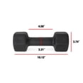 thumbnail image 2 of CAP Barbell, Black Neoprene Dumbbell, 12lb, Single, 2 of 6