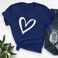 thumbnail image 2 of Diufon Hauts de la Saint-Valentin pour Femmes, Tunique Décontractée à Manches Courtes, Chandail à Col Rond, Blouse Tendance Mignonne à Imprimé Graphique, 2 of 6