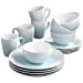 thumbnail image 2 of American Atelier 6692-16-RB Oasis Dinnerware Set (16 Piece), Mint/White, 2 of 3