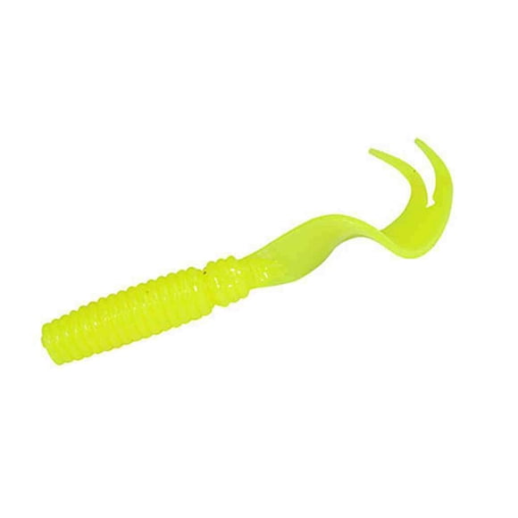 Maoww Ensemble de 8 Pcs Leurre de Pêche Ver à Double Queue Leurre Souple 75 Mm/3,3 g Queue Fourchue Bar Mérou Appât de Pêche