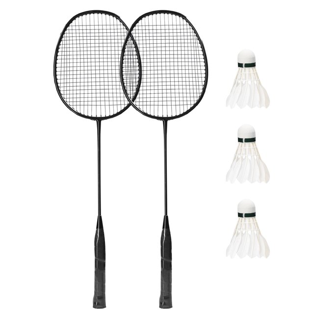 TFixol High-Performance Iron Alloy Badminton Racket Set with 3 Shuttlecocks - Lightweight, Durable, and Comfortable Grip for Enhanced Court Play (Available in Multiple Colors)