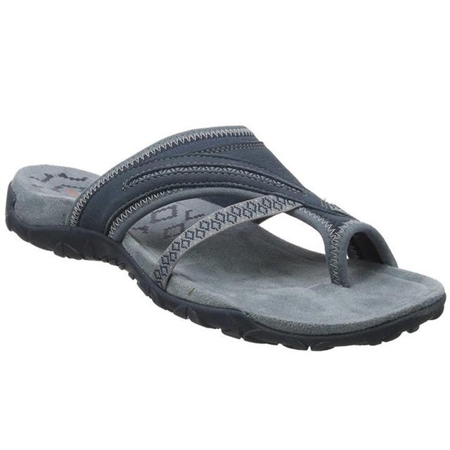 CAROOTU Open Toe Women Sandals for Summer Beach Arch Support Design Flip Flop Flat Heel
