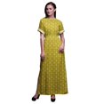 thumbnail image 1 of Bimba Robe Longue pour Femmes en Rayonne à Baies Rouges et Polo à Fleurs Roses Boho Plage Cocktail Fête Maxi Fendue-Moyen, 1 of 1