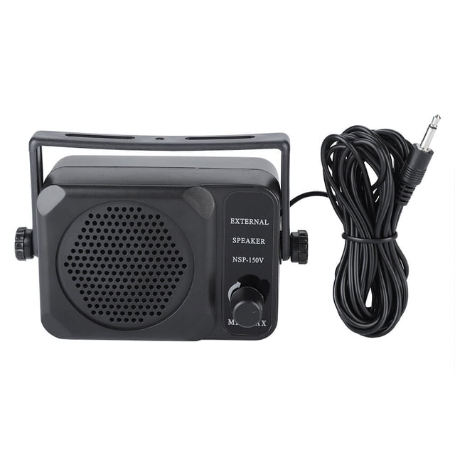 Car External Speaker, 3.5MM Jack Small Car Mobile External Speaker Set With 4 Meter Line, For FT-7800R FT-8900R TM261