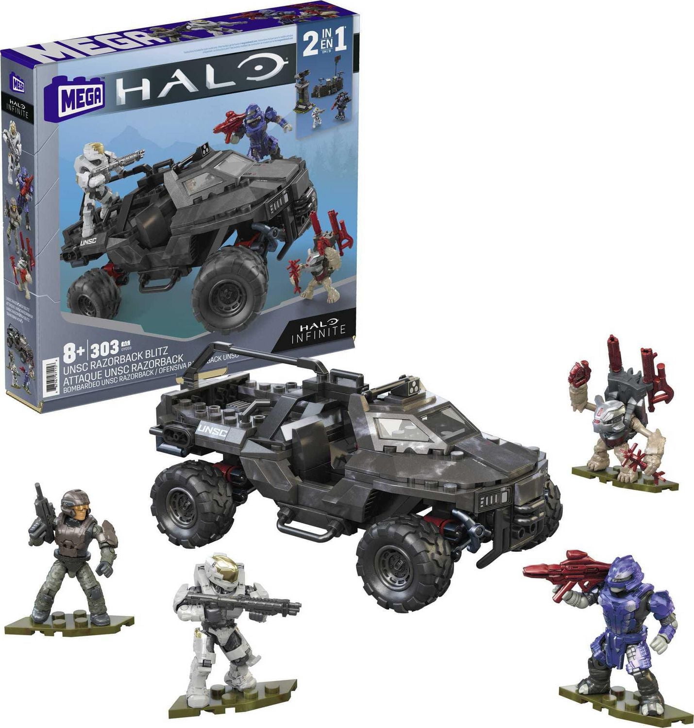 Mega Halo Infinite Coffret Attaque du Razorback UNSC - 302 Blocs