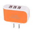 thumbnail image 2 of Universal Candy Color 3 USB ; Wall Multi-Port Wall Charger US Plug Wall Adapter Cube Block AC 110-220V 5V, 2 of 3