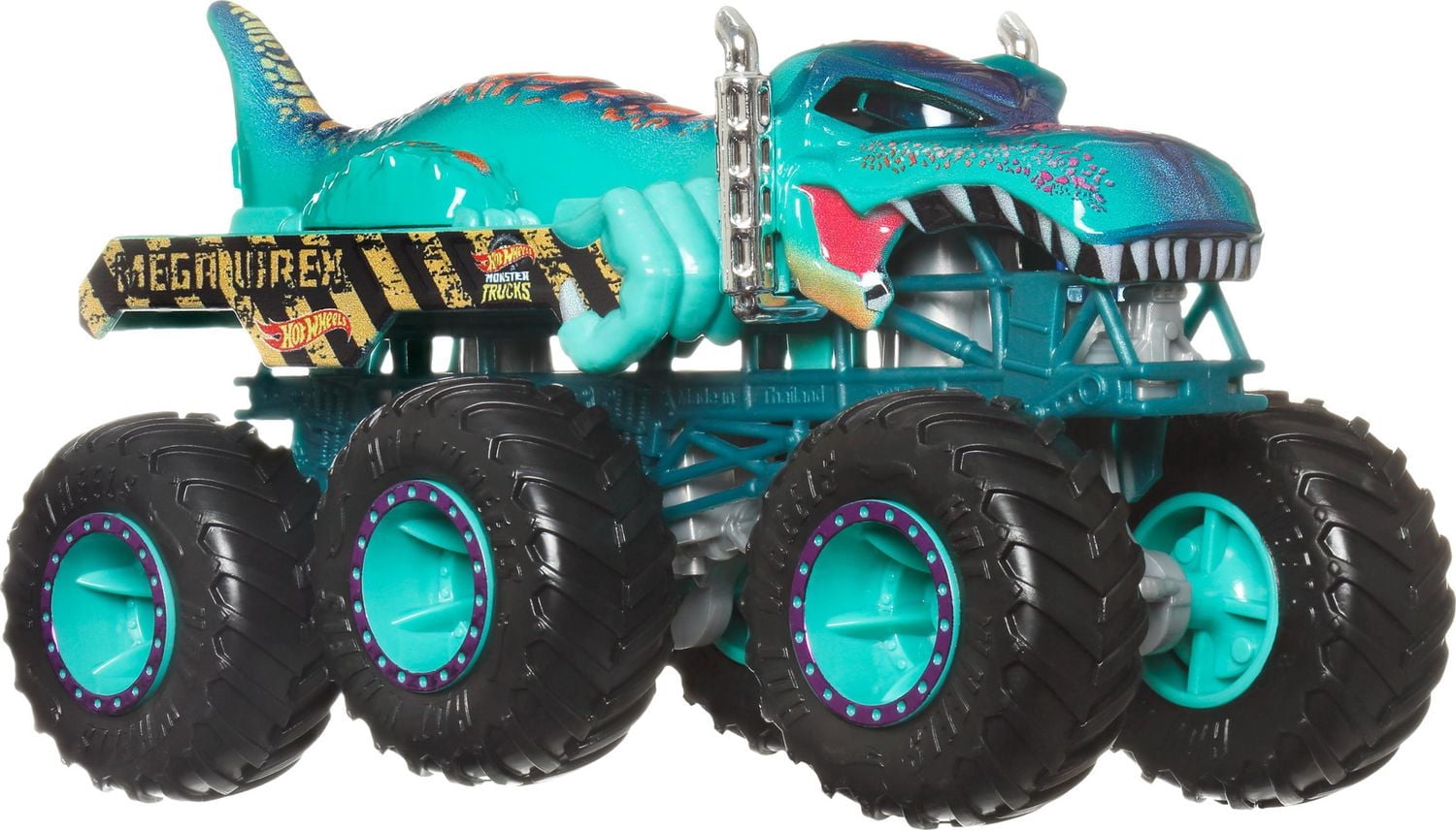 Hot Wheels Monster Trucks Big Rigs, 1:64 Scale Die-Cast Toy Truck with 6 Wheels (Styles May Vary)