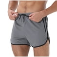 thumbnail image 1 of ohmzyzo Men's Running Shorts 3 Inch Quick Dry Gym Athletic Jogging Shorts with Zipper Pockets, 1 of 7