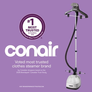 Défroisseur Vertical Ultime Conair, 1500W, Chauffe en 45 Secondes, 90 Minutes de Vapeur, Réservoir 2,5 L